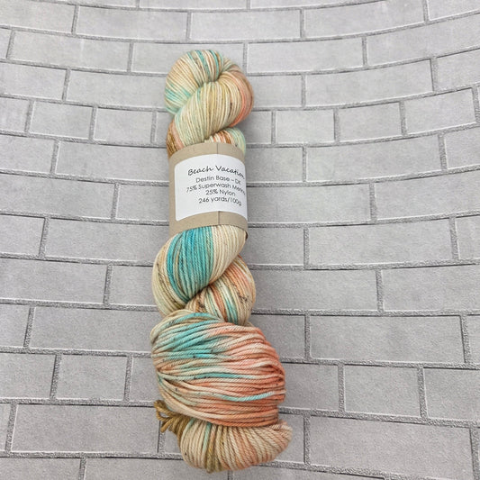 Beach Vacation DK yarn by Three By the Sea Designs 246 yards