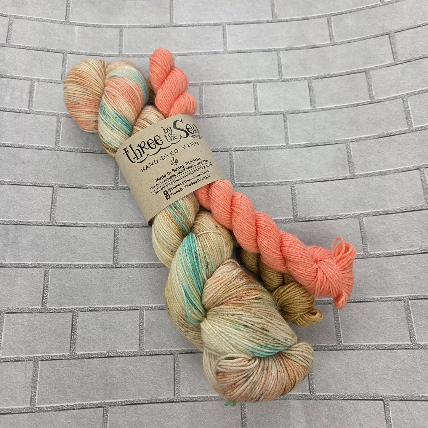 Beach vacation Fingering Sock Set by Three By the Sea Designs