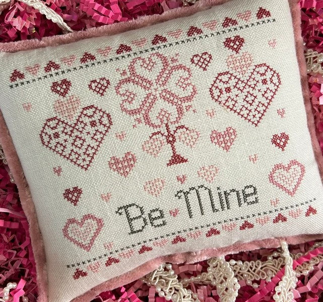 Be Mine Cross Stitch Design by The Camping Stitcher