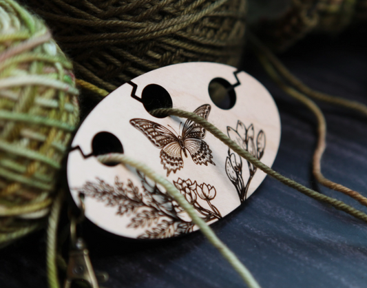Butterfly Knitting & Crochet Yarn Separator 3 Hole Divider