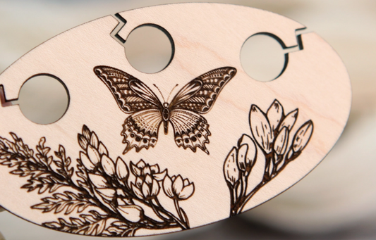 Butterfly Knitting & Crochet Yarn Separator 3 Hole Divider