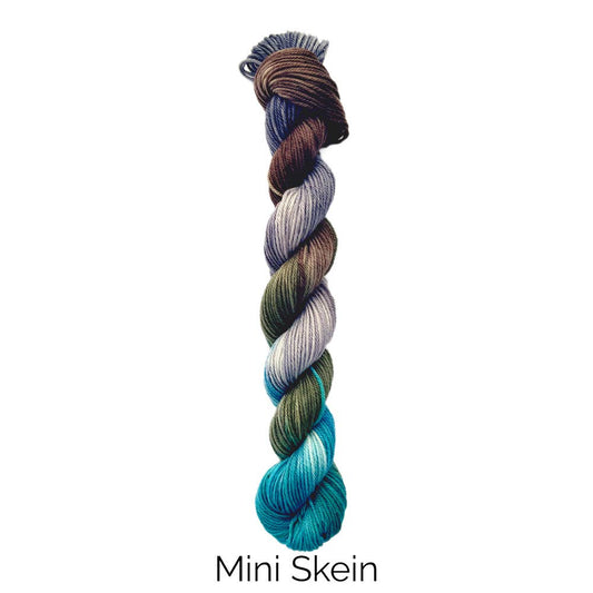 Hand Dyed Yarn Faerie Door: Mini Skein (Fingering Weight)