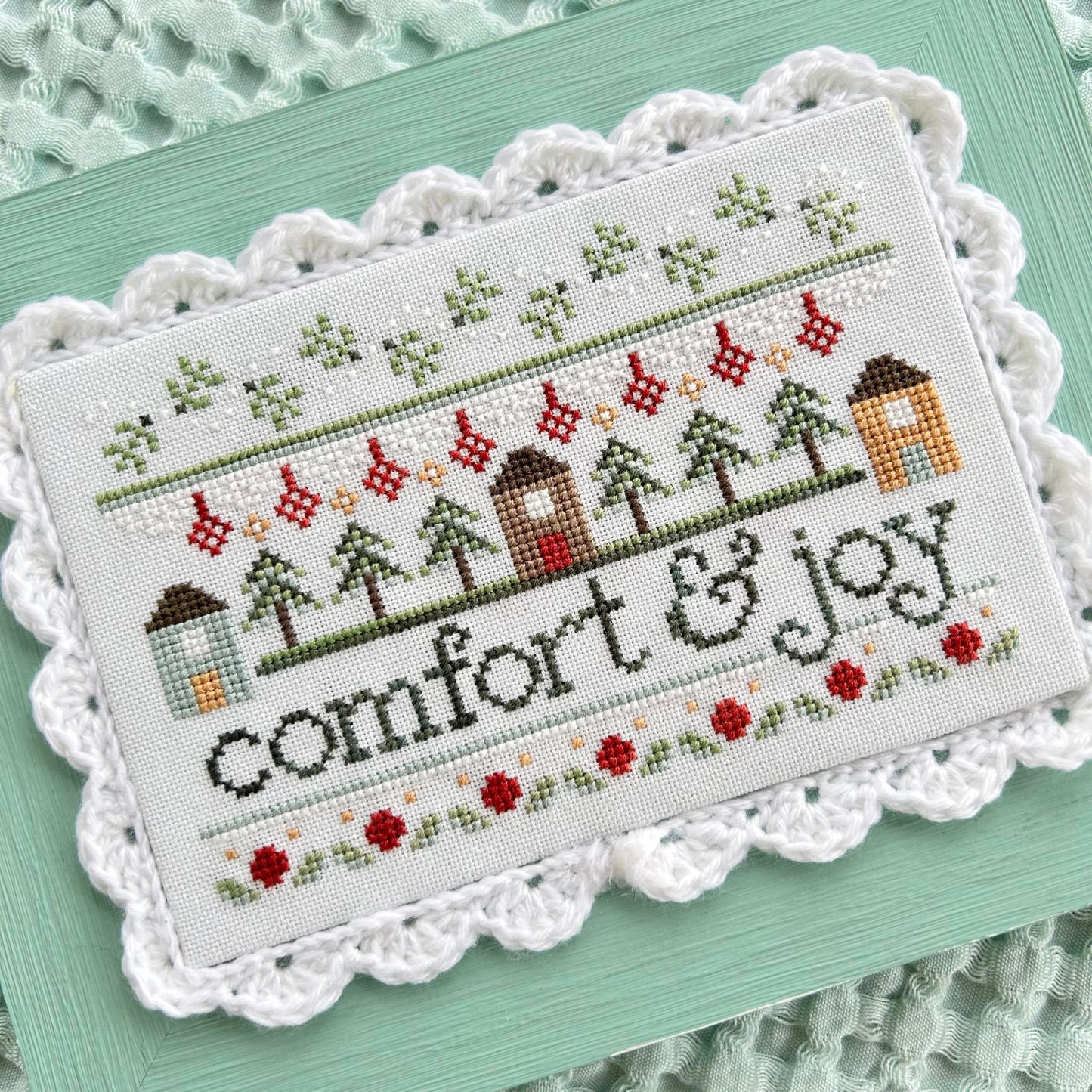 Comfort and Joy Christmas Cross Stitch Pattern Sweet Wing Studio