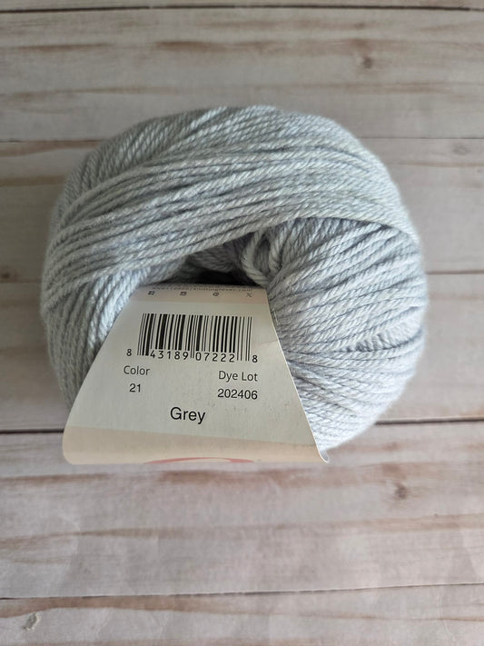 Ella Rae Cozy Soft Yarn Grey #21