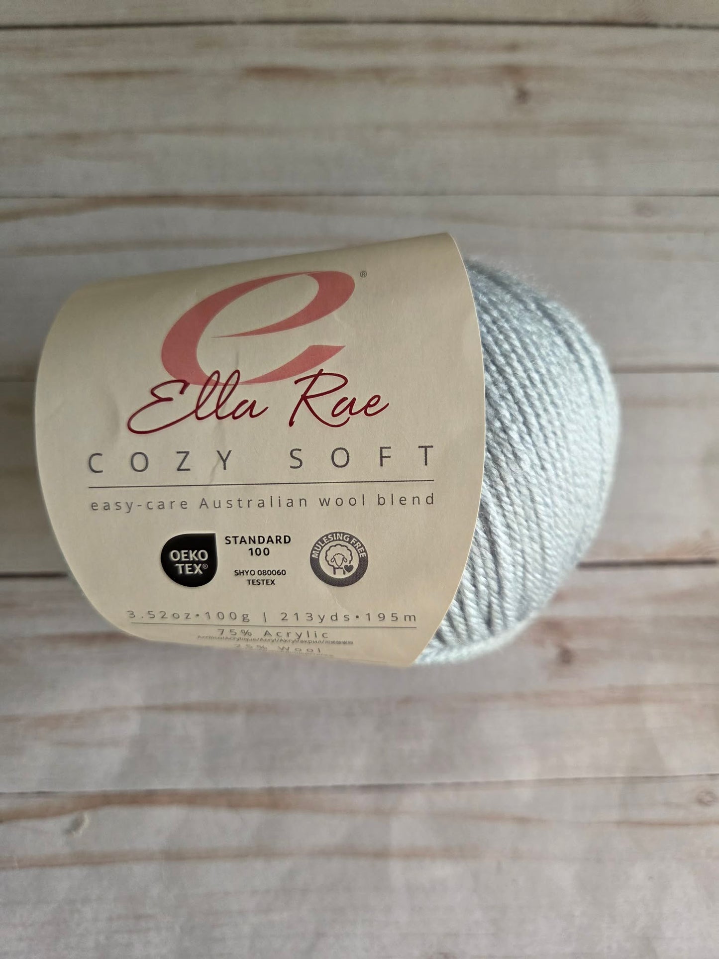 Ella Rae Cozy Soft Yarn Grey #21