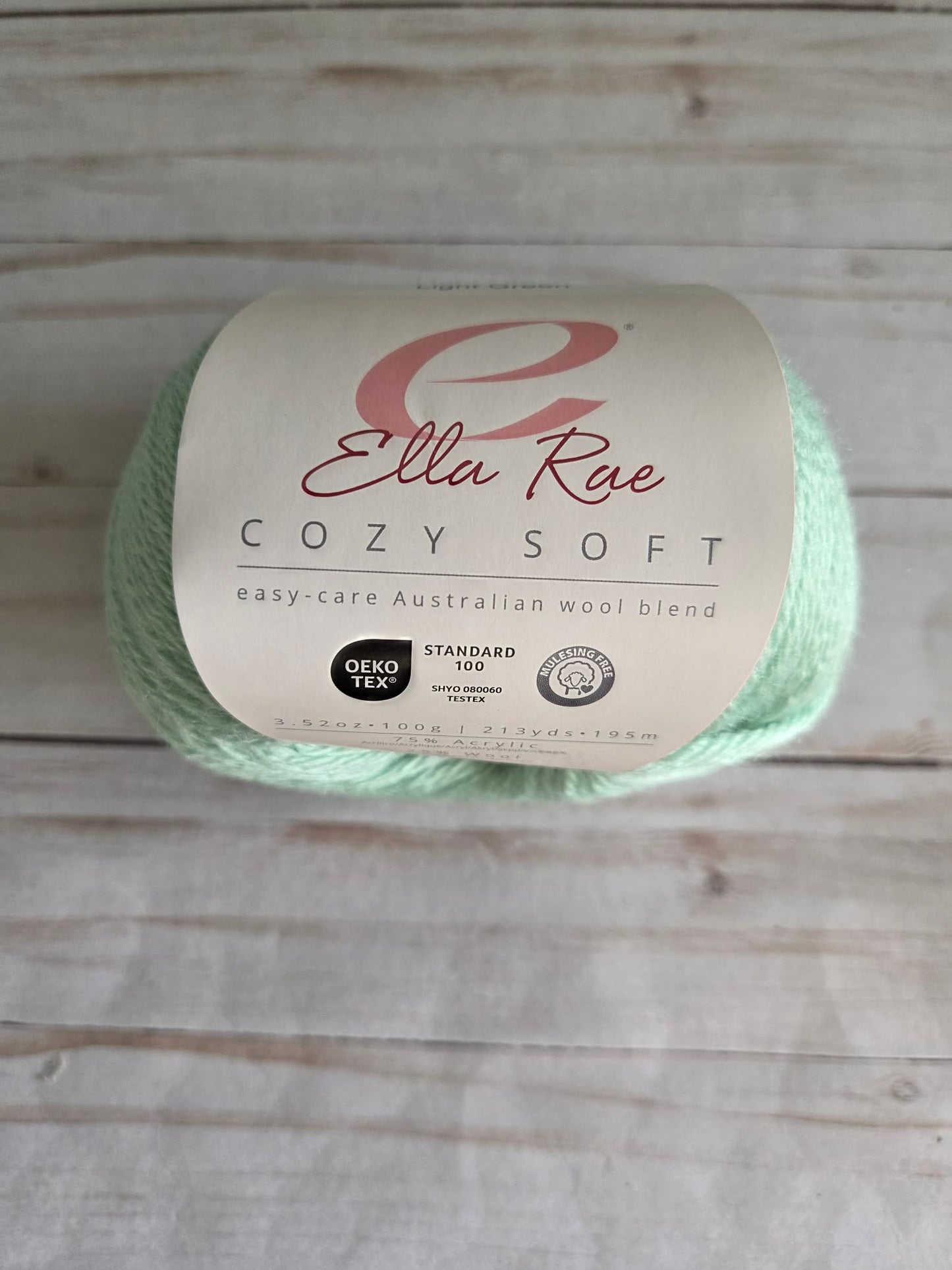 Ella Rae Cozy Soft Yarn Light Green #32