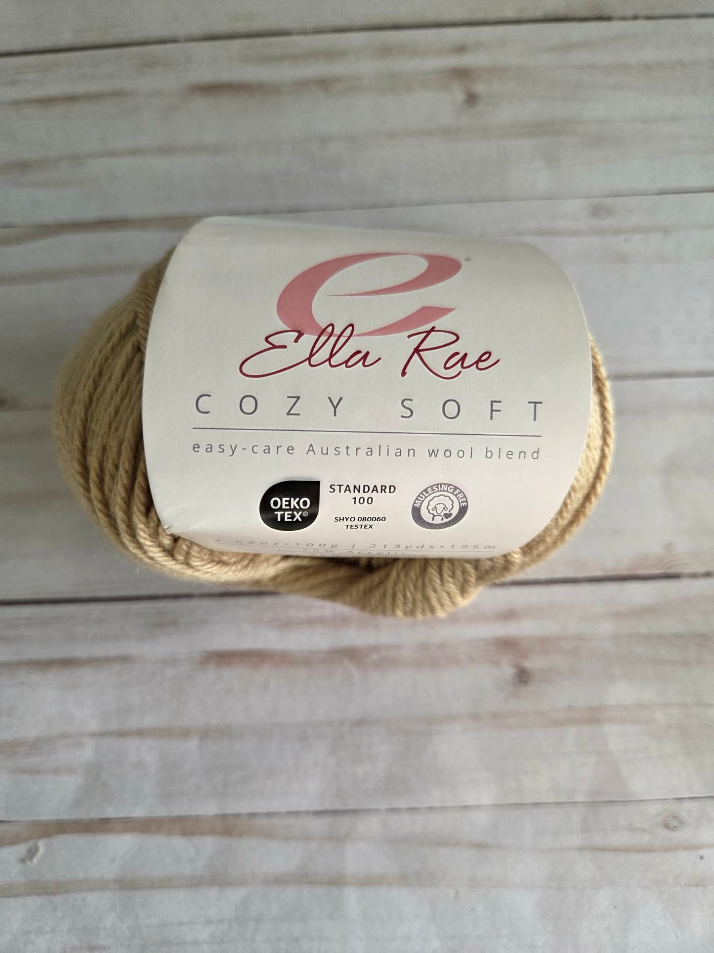 Ella Rae Cozy Soft Yarn Tan #22