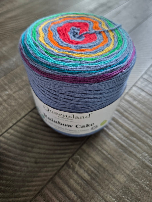 Queensland Rainbow Cake Yarn Downpour 104