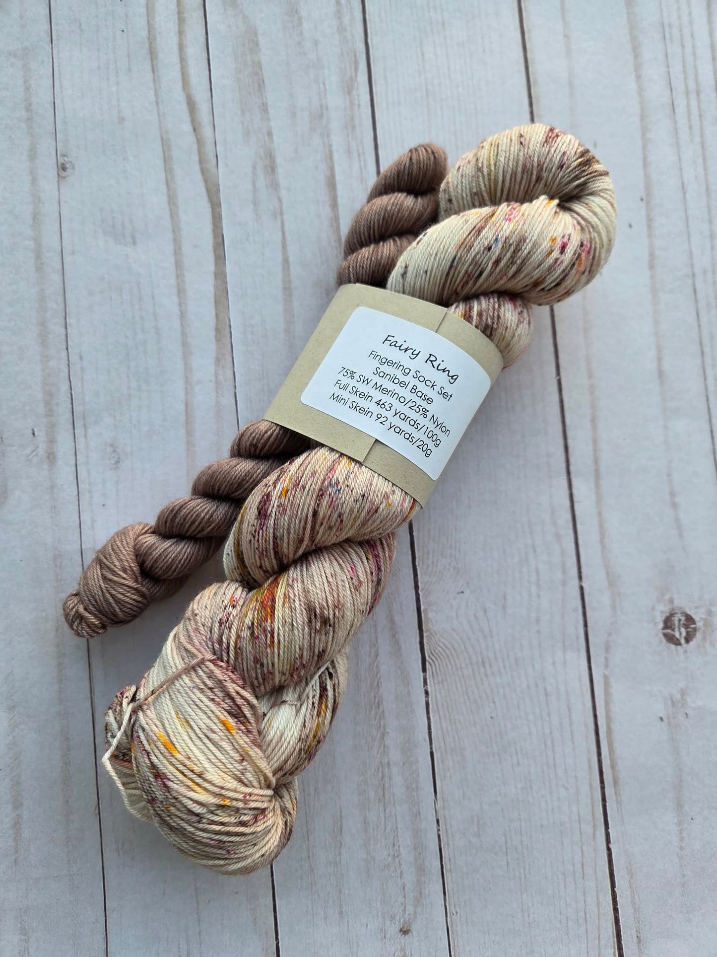 Fairy Ring Fingering Sock Set by Three By the Sea Designs