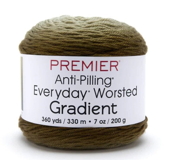 Fern Green Tones Premier Anti-Pilling Everyday Worsted Gradient Yarn Fern Green