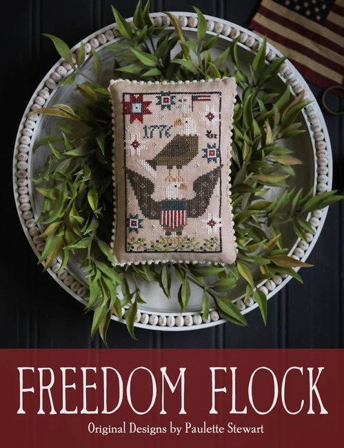 Freedom Flock - Patriotic Cross Stitch Pattern from Plum Street Samplers