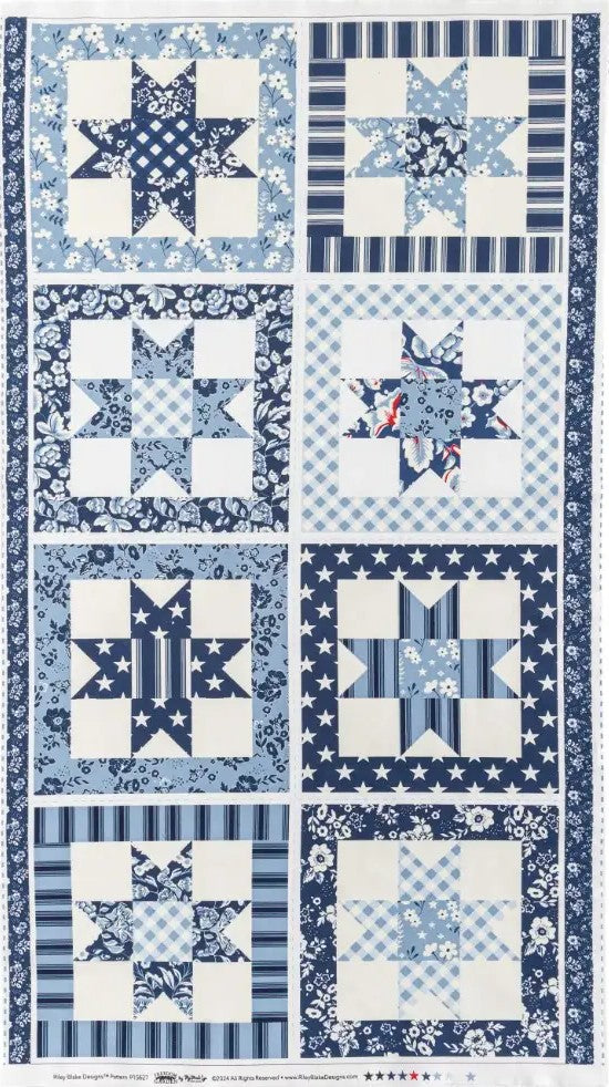 Freedom Garden by My Mind's Eye for Riley Blake Freedom Garden Fabric Panel 24" x 36"