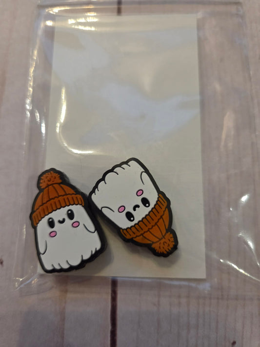 Knitting Needle Point Protectors Ghost