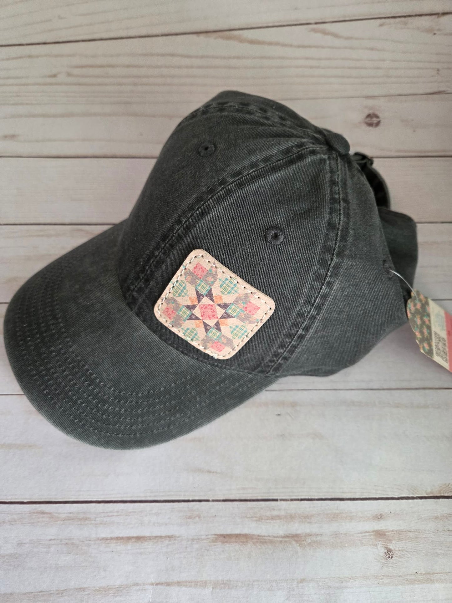 Lori Holt's Farmer's Daughter Leather Patch Baseball Hat Lori Holt of Bee in My Bonnet