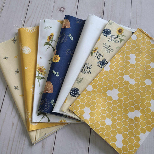 Honey Bees and Flowers Please for Riley Blake Designs Fat Quarter Bundle