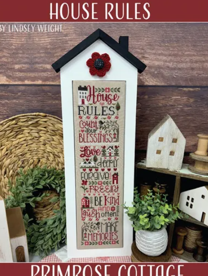 House Rules Cross Stitch Pattern Primrose Cottage Stitches