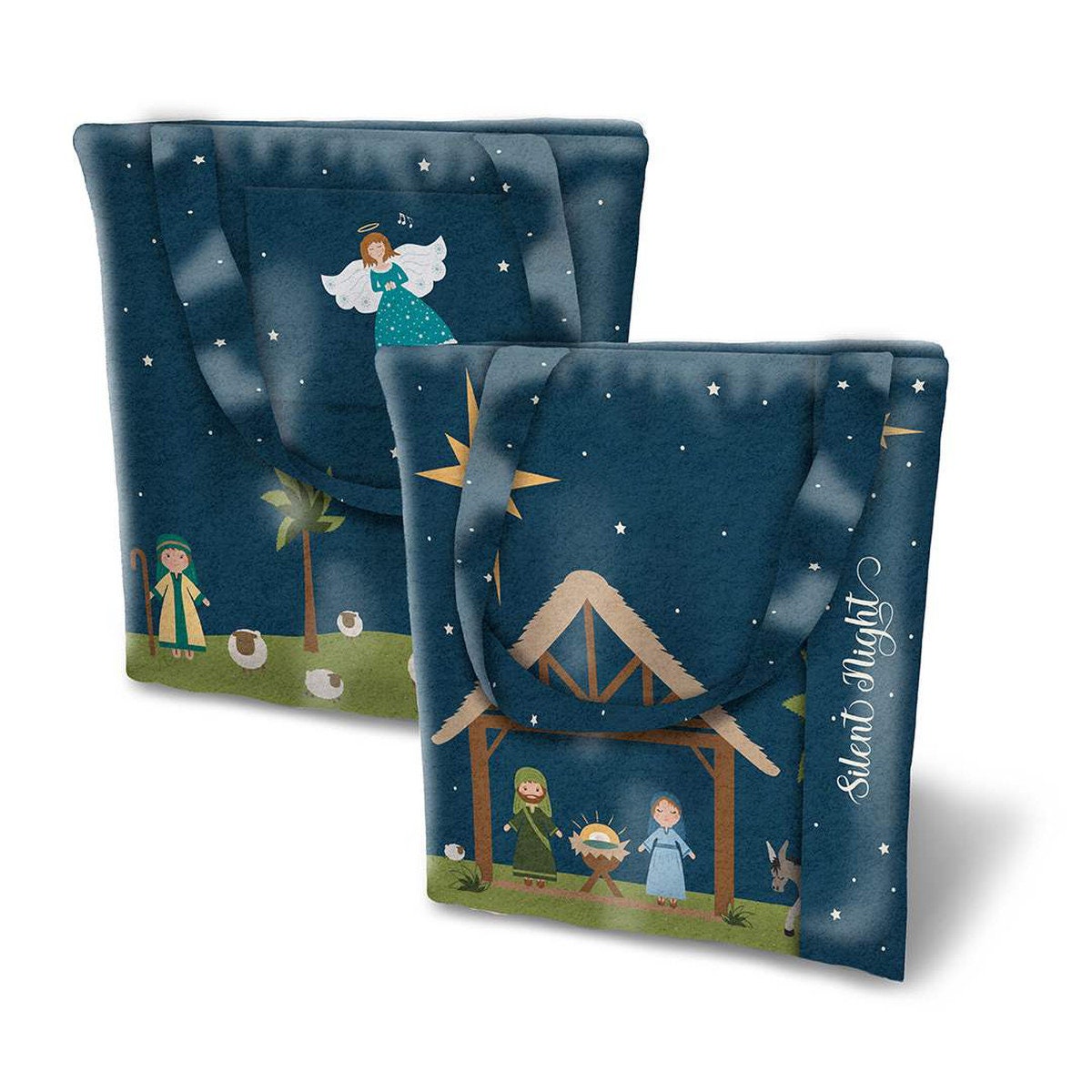 Silent Night Felt Panel Felt Doll and Bag Set by Jennifer Long of Bee Sew Inspired for Riley Blake Designs