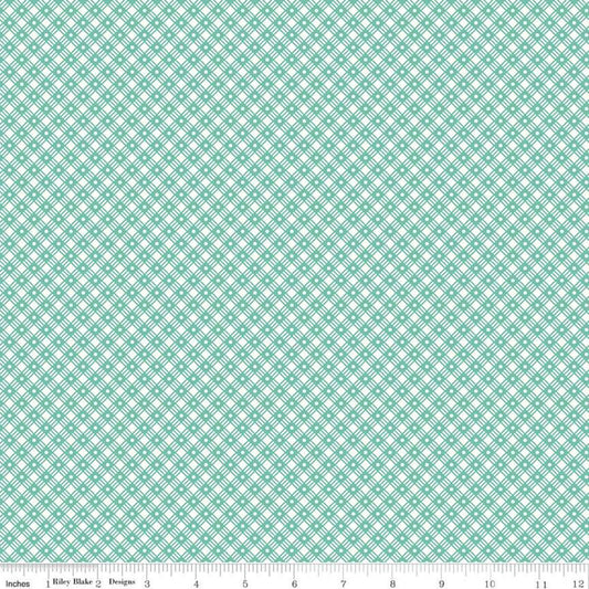 Flea Market Basket Weave Sea Glass Lori Holt for Riley Blake