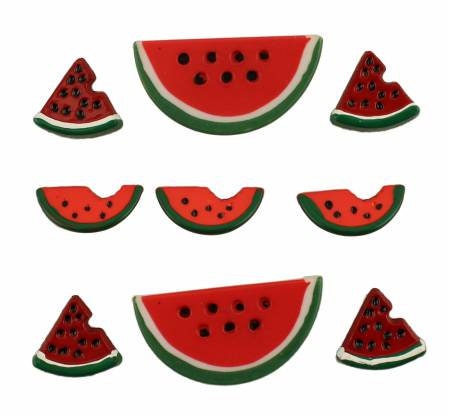 Watermelon Buttons Button Bag - Assorted Sizes Buttons Galore