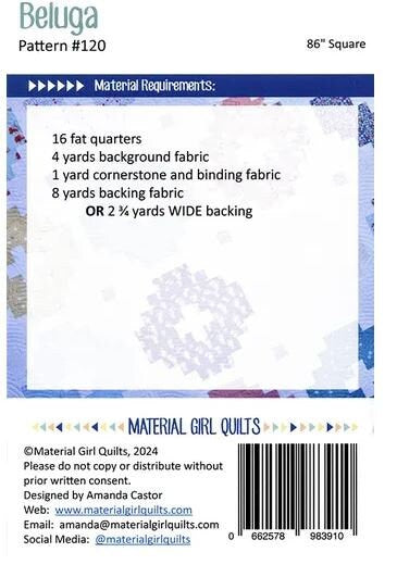 Material Girl Quilts Beluga Quilt Pattern