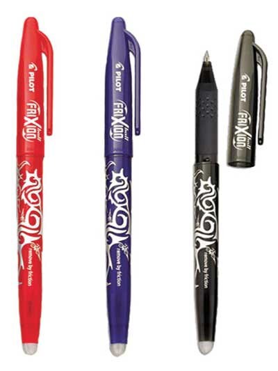 Frixion Pen Assortment 3 Pack Fine Point 0.7mm Heat Erase - Pilot Pen