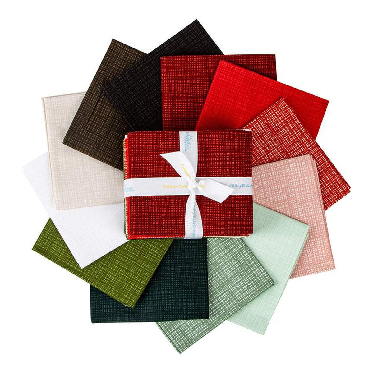 Texture Christmas Fat Quarter Bundle Sandy Gervais for Riley Blake Designs