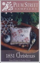 1831 Christmas Cross stitch chart from Plum Street Samplers
