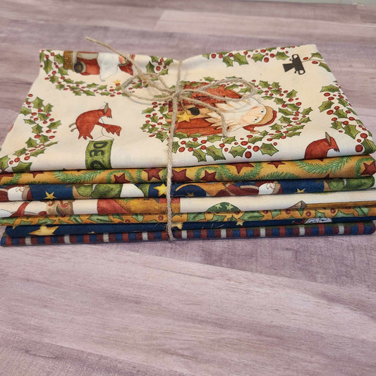 Up on the Housetop Snowflake 7 half yard Bundle by Teresa Kogut for Riley Blake Designs