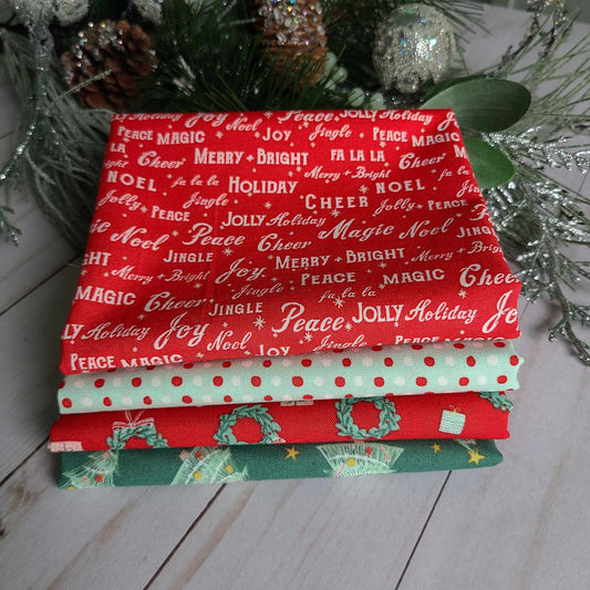 Holiday Cheer Fat Quarter Bundle fabric by Riley Blake