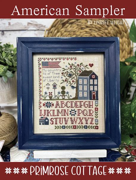 American Sampler Cross Stitch Pattern Primrose Cottage Stitches