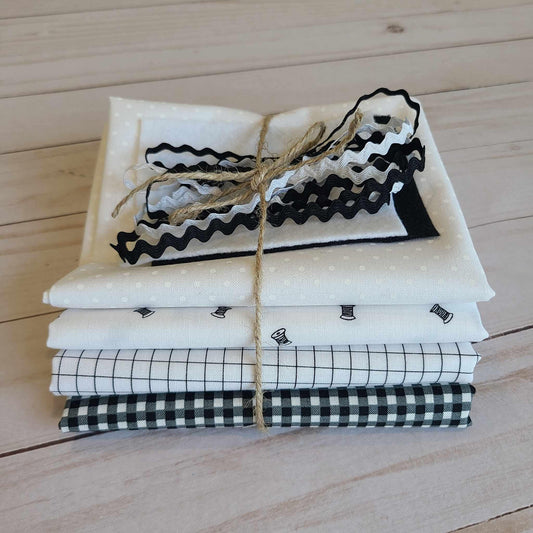 Black and White Cross Stitch Finishing Bundle Riley Blake