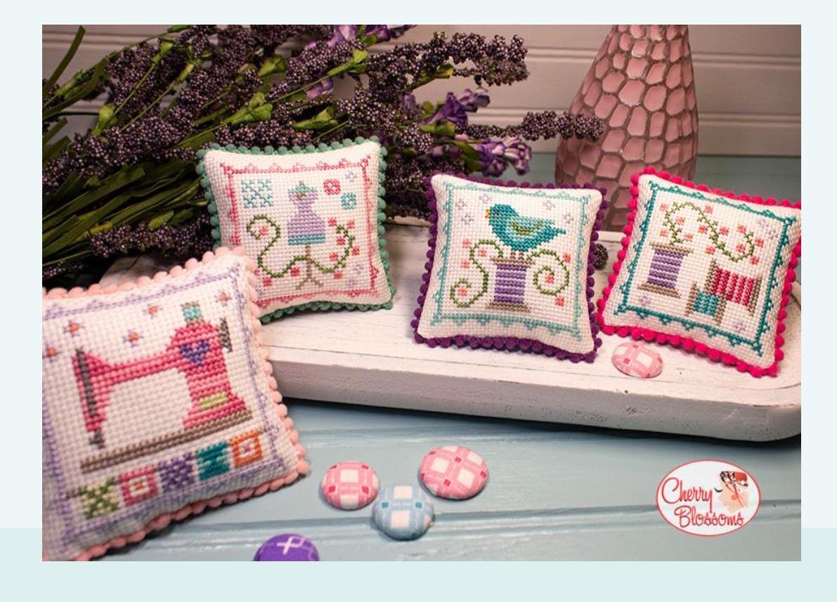 Heart Song Minis cross stitch chart from Cherry Blossoms