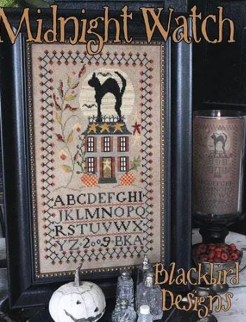Midnight Watch Cross Stitch Pattern from Blackbird Designs