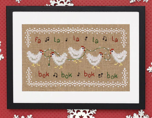 Fa La La Bok Bok by Lola Crow Cross Stitch Pattern