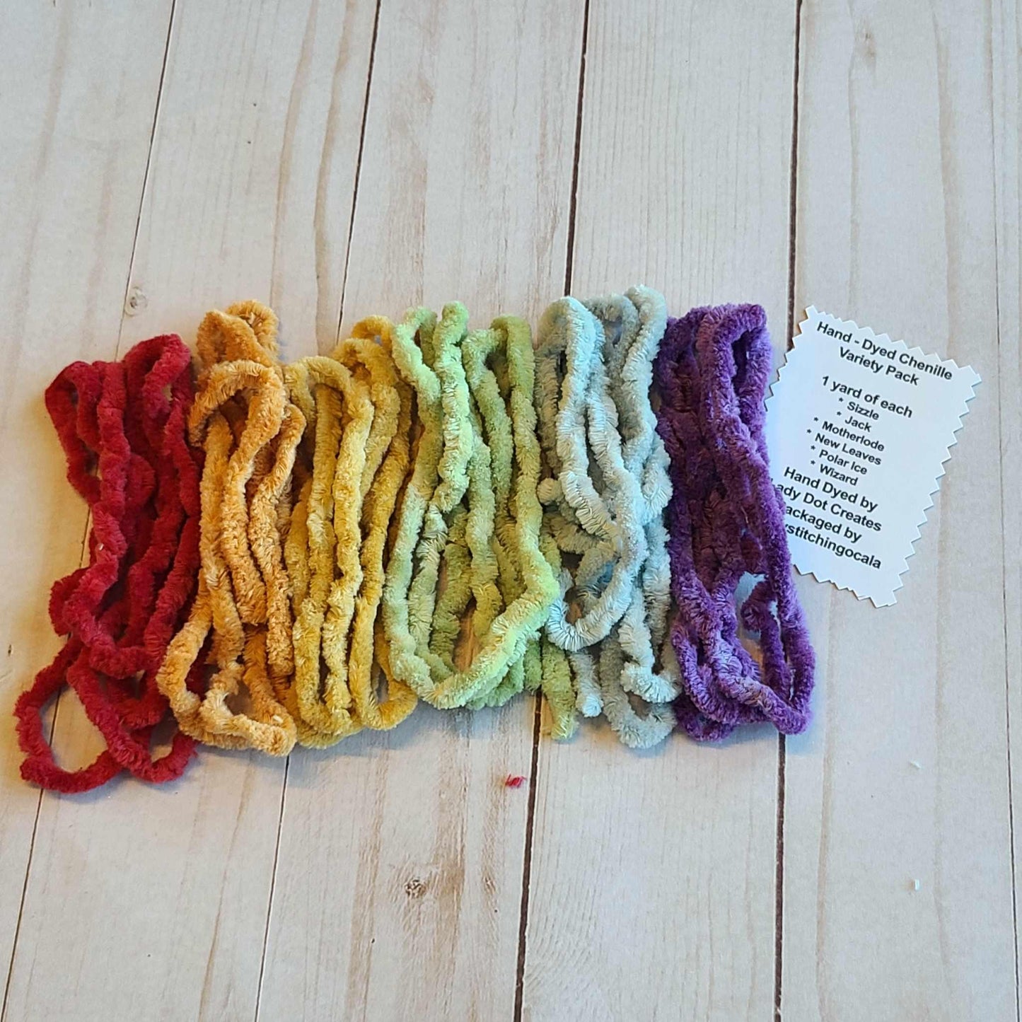 Lady Dot Creates Chenille variety Rainbow Pack