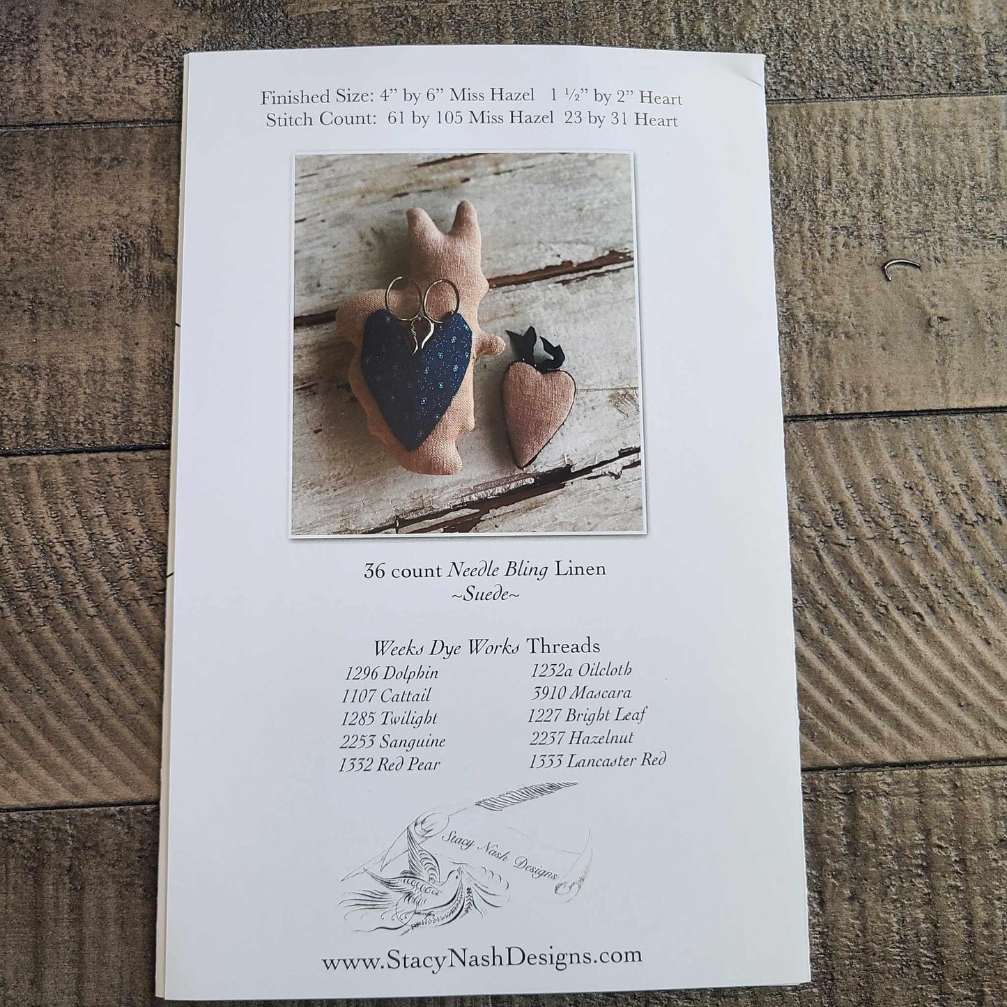 Animal Crackers Miss Hazel cross stitch chart from Stacy Nash Designs