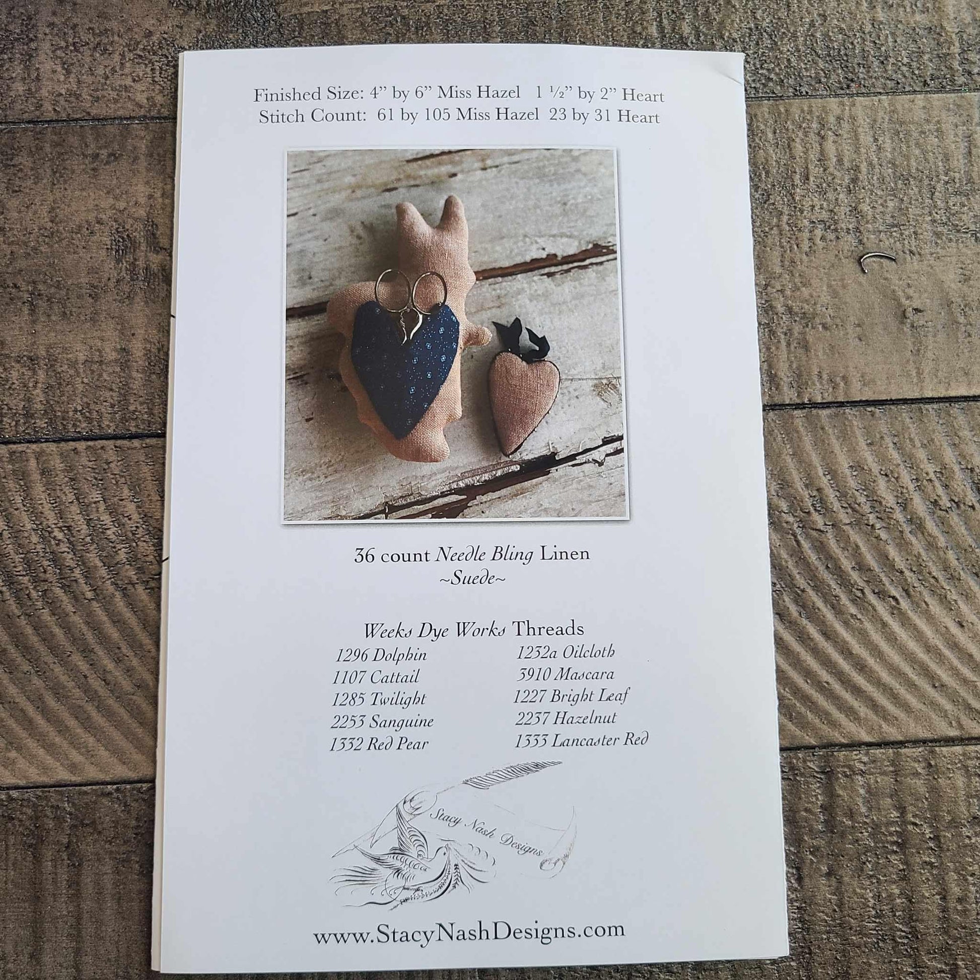 Animal Crackers Miss Hazel cross stitch chart from Stacy Nash Designs