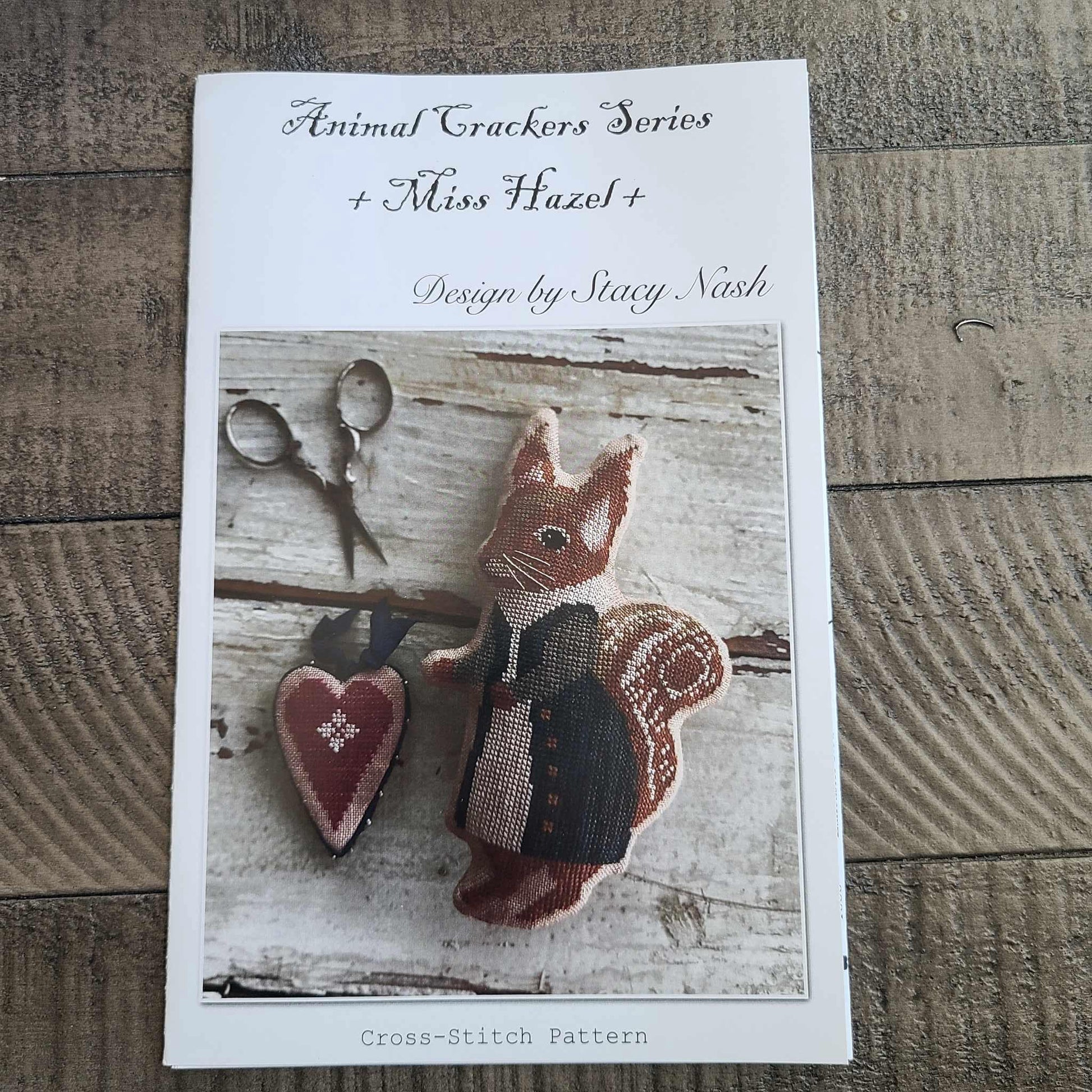 Animal Crackers Miss Hazel cross stitch chart from Stacy Nash Designs