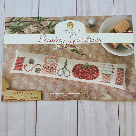 Sewing Sundries October House Fiber Arts Cross Stitch Pattern