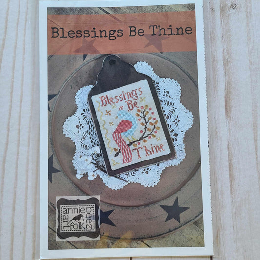 Blessings Be Thine Cross Stitch Pattern by Annie Beez Folk Art