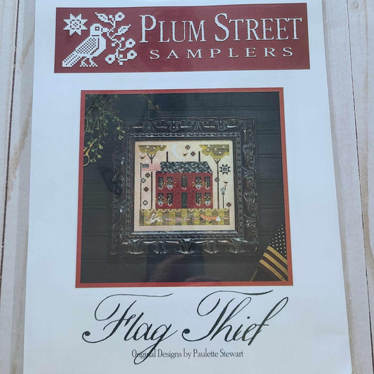 Flag Thief Cross stitch chart from Plum Street Samplers