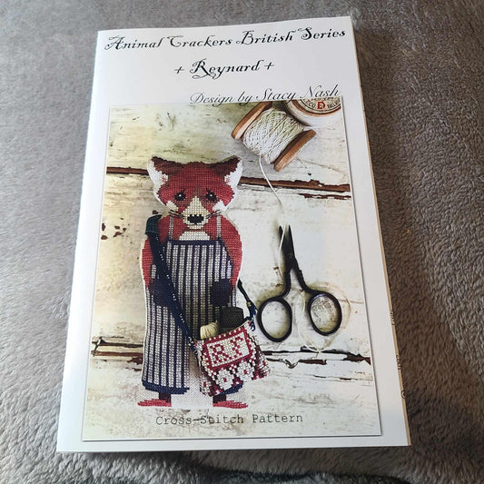 Animal Crackers British Series Reynard cross stitch chart from Stacy Nash Designs