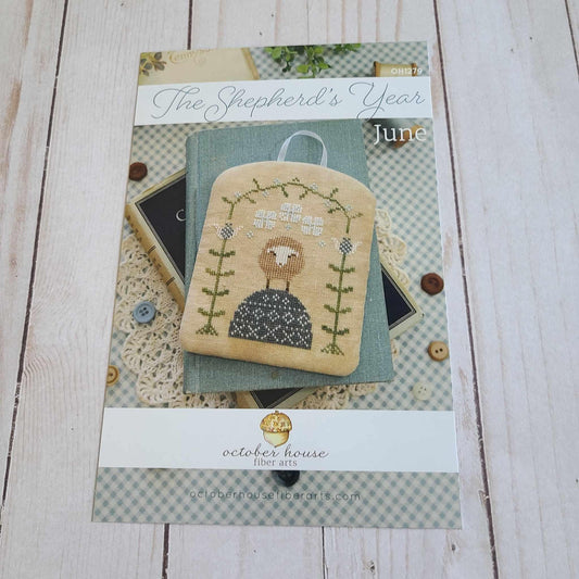 Nashville Needlework Market 2025 Cross Stitch Chart The Shepherd's Year June by October House Fiber Arts