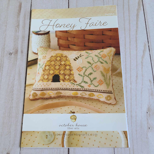 Cross Stitch Chart Honey Faire by October House Fiber Arts