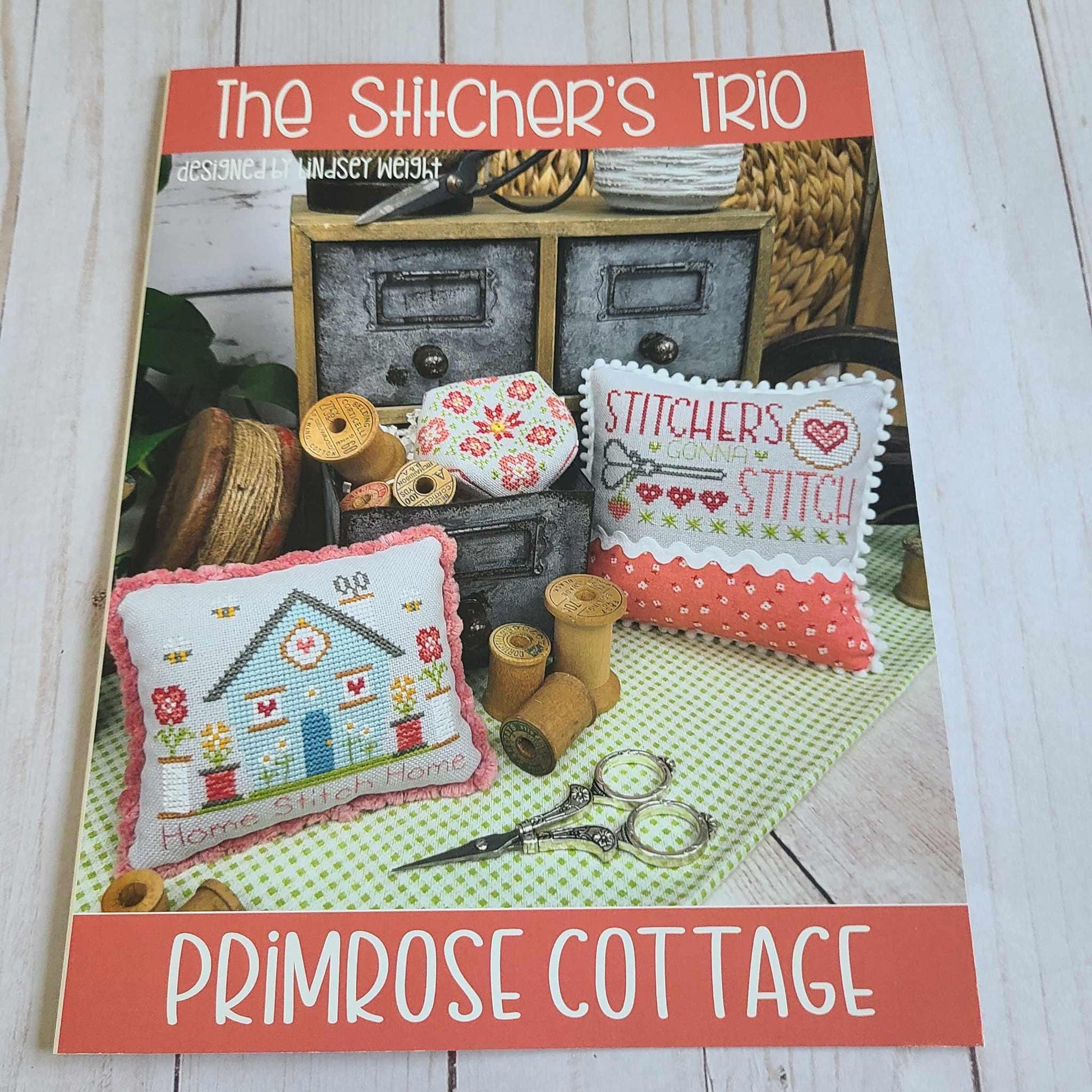 The Stitcher's Trio Cross Stitch Pattern Primrose Cottage Stitches