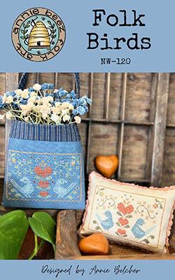 Nashville Needlework Market 2025 Cross Stitch Chart Folk Birds Annie Beez Folk Art