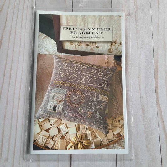 Spring Sampler Fragment Nashville Needlework Market 2025 Cross Stitch Chart by Shakespeare's Peddler