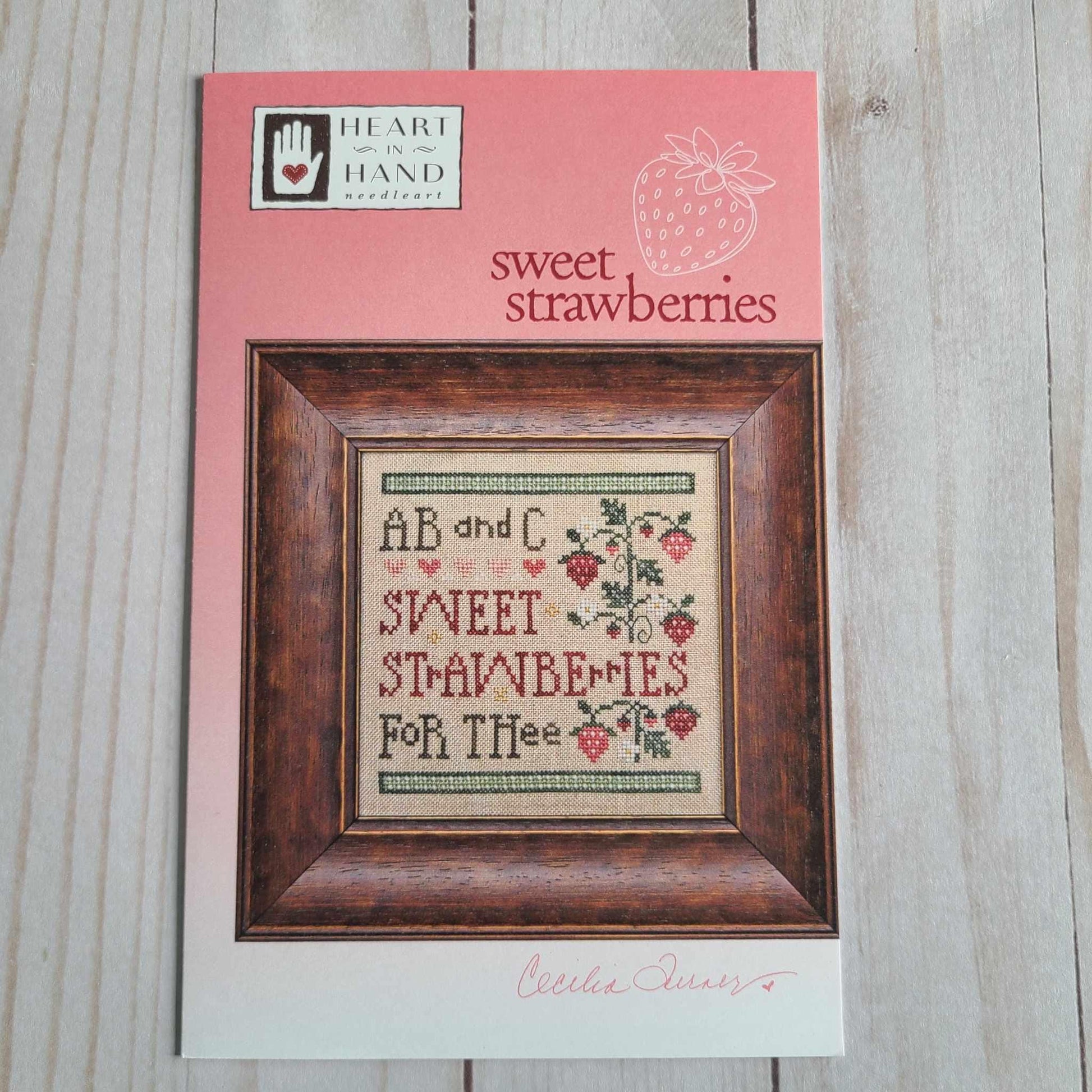 Sweet Strawberries Cross Stitch Pattern from Heart in hand