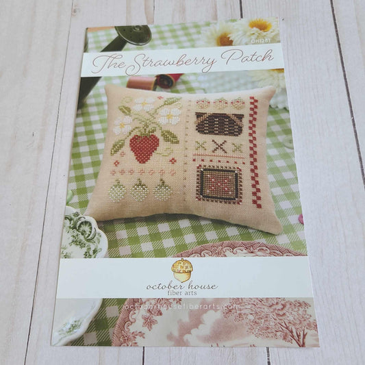 Nashville Needlework Market 2025 Cross Stitch Chart The Strawberry Patch by October House Fiber Arts