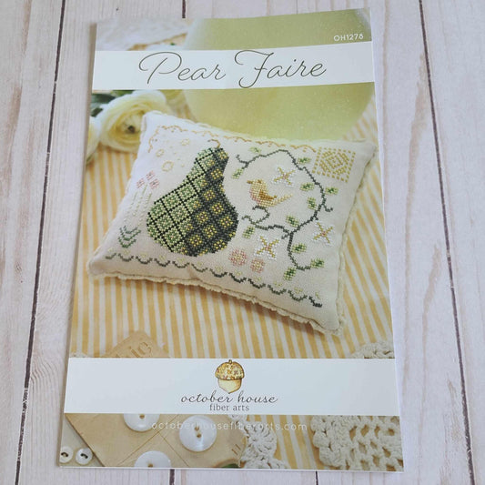 Nashville Needlework Market 2025 Cross Stitch Chart Pear Faire by October House Fiber Arts